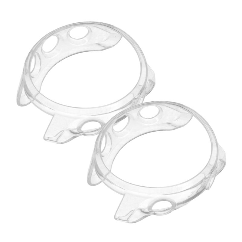 2 Pcs Electroplated Watch Case Cover Transparent TPU Protective Shell Scratch Resistant Design Precise Cutouts Easy Access Controls Sensors - Image 2