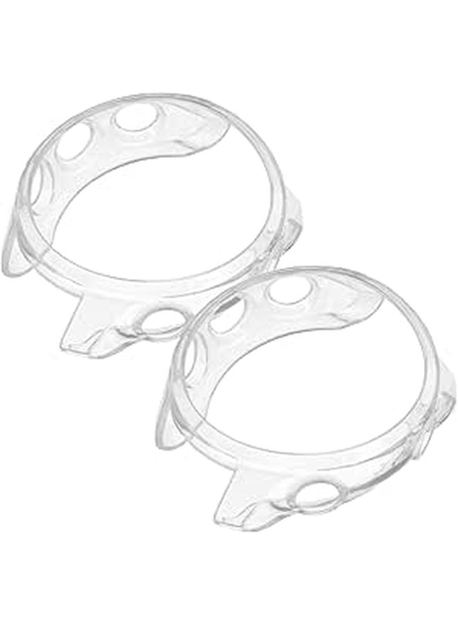 2 Pcs Electroplated Watch Case Cover Transparent TPU Protective Shell Scratch Resistant Design Precise Cutouts Easy Access Controls Sensors - Image 1