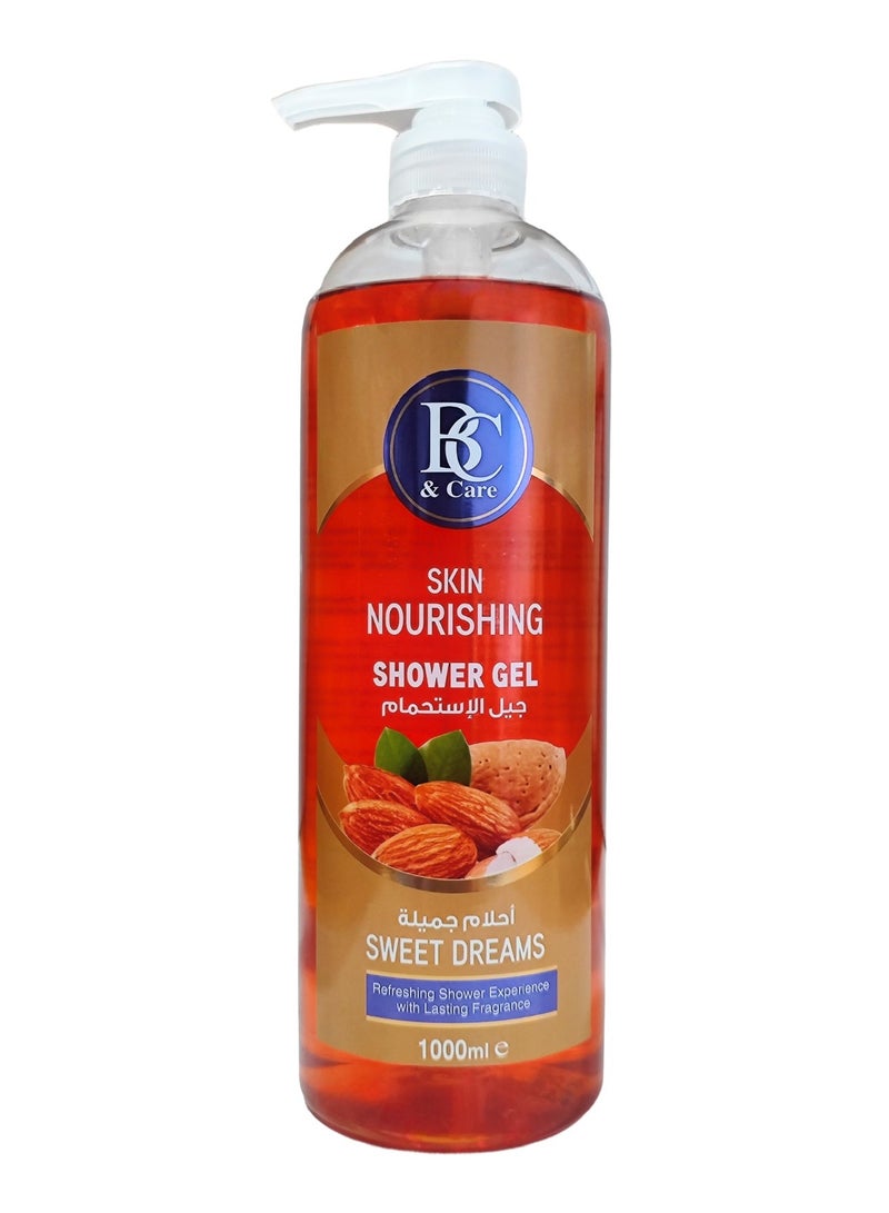 BC & CARE Sweet Dreams Skin Nourishing Shower Gel: Refreshing Shower Experience with Long-Lasting Fragrance - 1000ml - Image 1