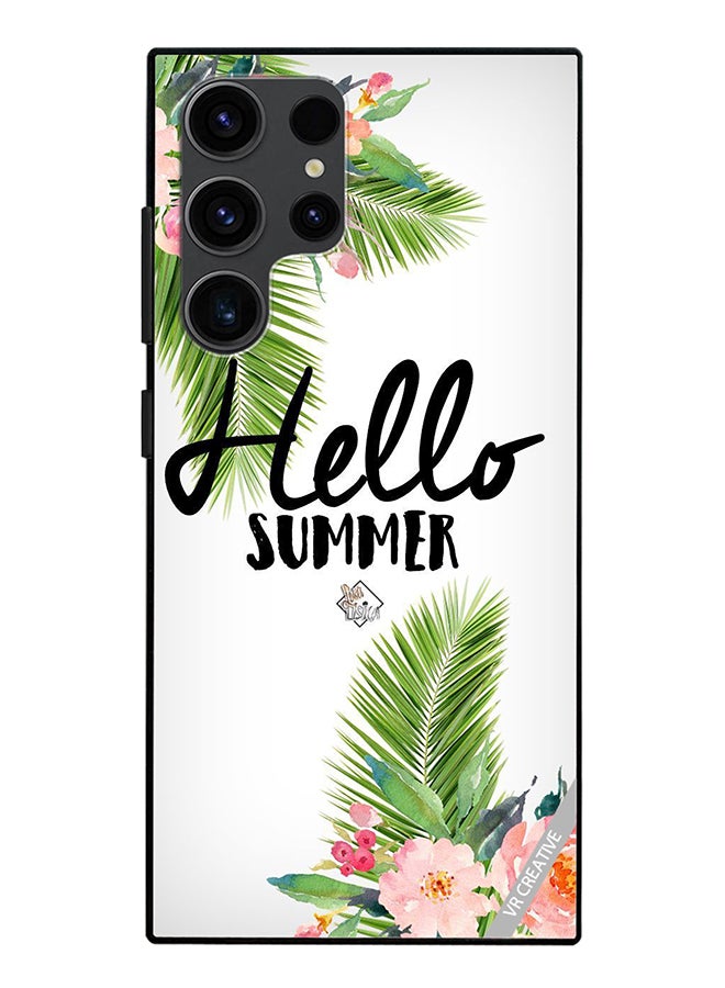 VR CREATIVE Protective Case Cover For Samsung Galaxy S24 Ultra Hello Summer Design Multicolour - Image 1