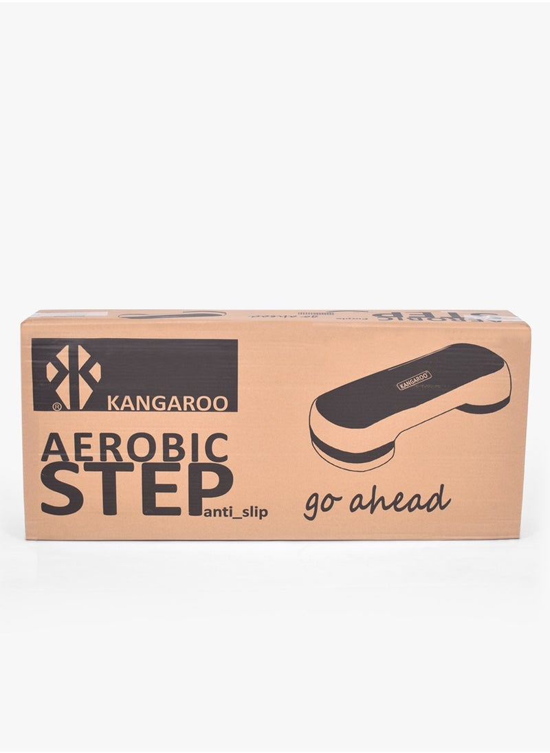 KANGAROO Step black and green exercise staircase with 3 adjustable levels With resistance rope gift  - Image 5
