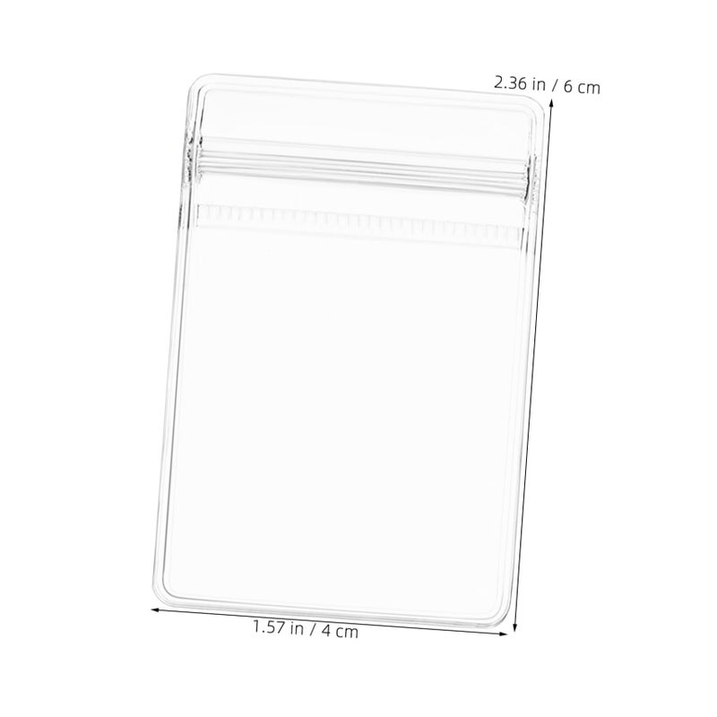 100pcs Clear Plastic Jewelry Bags Mini Press Seal Zip Lock Packaging for Earrings Small Business Home Use - Image 3