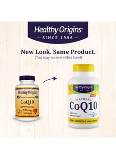Healthy Origins Healthy Origins CoQ10 (Kaneka Q10) 100mg Softgels - Heart Health & Energy Supplement - Gluten Free - Non-GMO - 150 Softgels  - Image 4