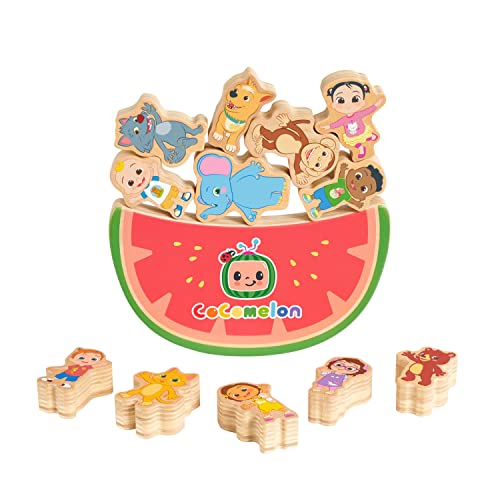 Just Play CoComelon Best Friends Wooden Balance Blocks, Recycled Wood, Kids Toys for Ages 18 Month - Image 5