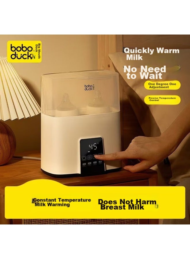 Boboduck Baby Bottle Warmer, Multifunctional Milk Warmer, Bottle Sterilizer, Breast Milk Thawing Device, Two-in Double Bottle Warmer, Bd6502 - Image 5