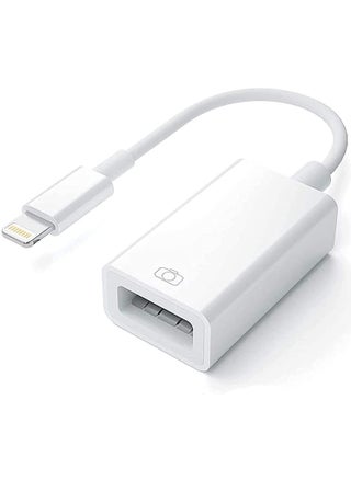 Apple Lightning to USB Camera Adapter, USB 3.0 OTG Cable for iPhone/iPad to Connect Card Reader, USB Flash Drive, U Disk, Keyboard, Mouse, Hubs, MIDI, Plug & Play - pzsku/Z325186A198C5F988475CZ/45/_/1685000049/b0f9e434-06a8-4a2f-8cf5-3ba1d22d021b