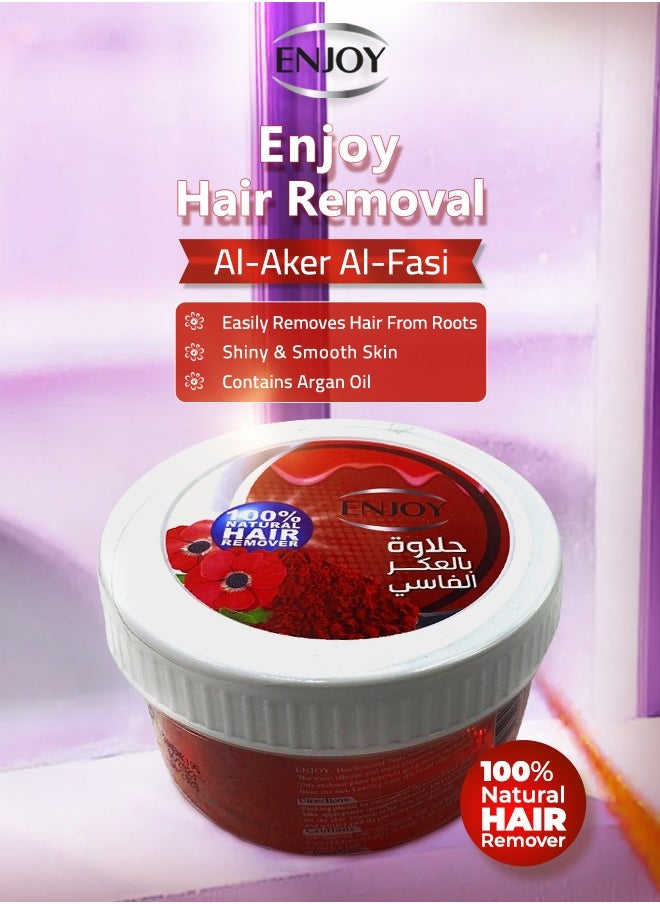ENJOY ENJOY Natural Hair Remover with AKER FASSI – Fast & Effective Waxing | 100% Natural Formula  - Image 3