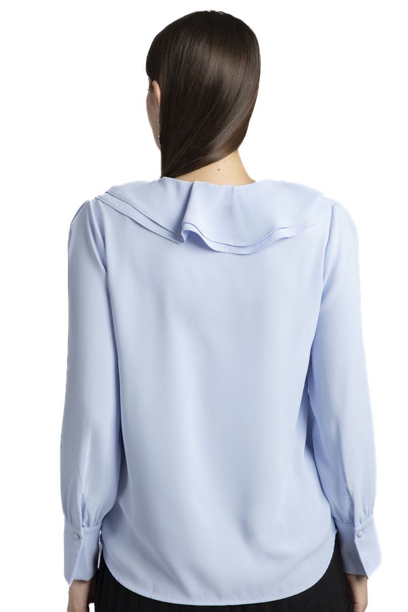 RINA women shirt with ruffled collar - Image 3