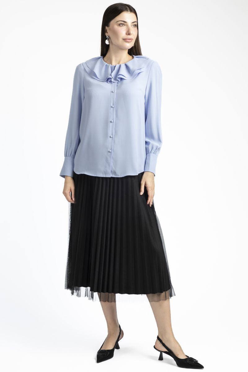 RINA women shirt with ruffled collar - Image 4