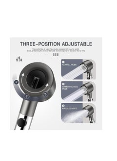 SUPREMIUM High Pressure Shower Head | 3 Spray Modes Handheld Showerhead with Water Stop Button | Massage Shower for Adults, Children, Pets, and Home  - Image 3