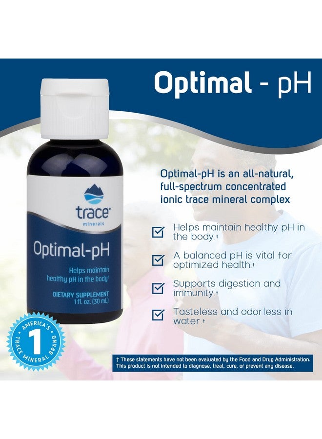 تراس مينيرالز Trace Minerals Optimal-pH - مكمل غذائي من المعادن الأيونية المركزة لصحة الجهاز الهضمي والمناعة - مكمل غذائي لدعم الهضم والرقم الهيدروجيني مع المغنيسيوم والبورون - 1 أونصة سائلة (حوالي 120 وجبة) - Image 2