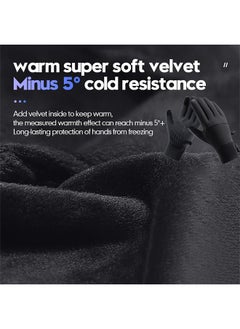 Depend Winter Thermal Gloves, Touchscreen Compatible, Thermal, Windproof And Anti-Slip, Perfect For Cycling, Running And Driving, Men And Women' s Cold Weather Gear (L Size, Black)  - Image 4