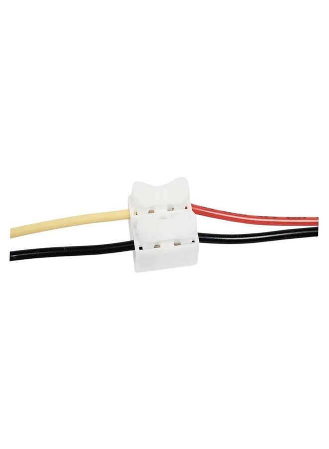 Homenique CH2 2 Pin Push Wire Connector Quick Splice Terminal Block 220V 10A Electrical Clamp Cable Connector for 0.5-2.5mm Wires Compact Design for Safe Wiring (100) - Image 5