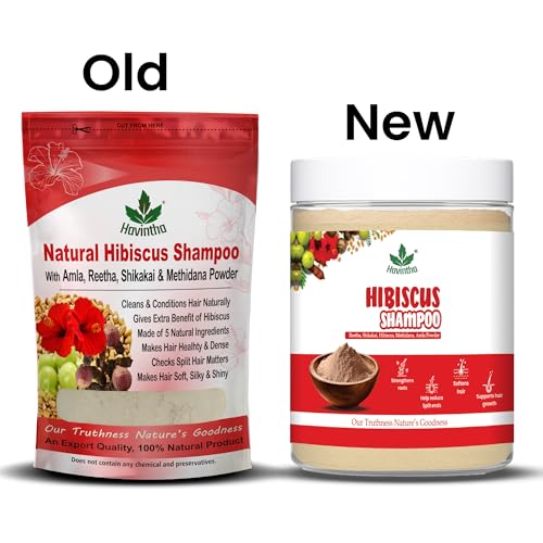 Havintha Natural Amla Reetha Shikakai Methidana And Hibiscus Powder Shampoo for Hair 227 grams - Image 5