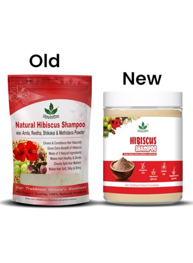 Havintha Natural Amla Reetha Shikakai Methidana And Hibiscus Powder Shampoo for Hair 227 grams - Image 4