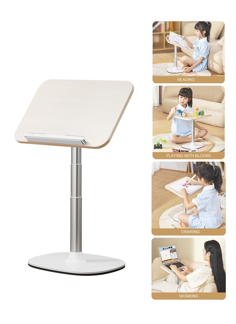 Kidle - Floor Book Stand for Reading,Height and Angle Adjustable Book Holder,Multi-Functional Reading Rack for Heavy Duty Book,Laptop,Tablet,Phone,Sheet Music - Image 1