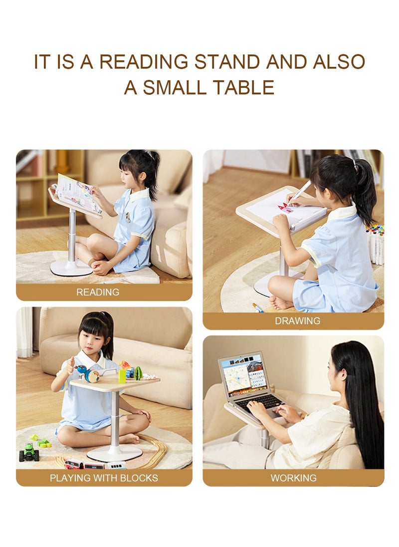 Kidle - Floor Book Stand for Reading,Height and Angle Adjustable Book Holder,Multi-Functional Reading Rack for Heavy Duty Book,Laptop,Tablet,Phone,Sheet Music - Image 1