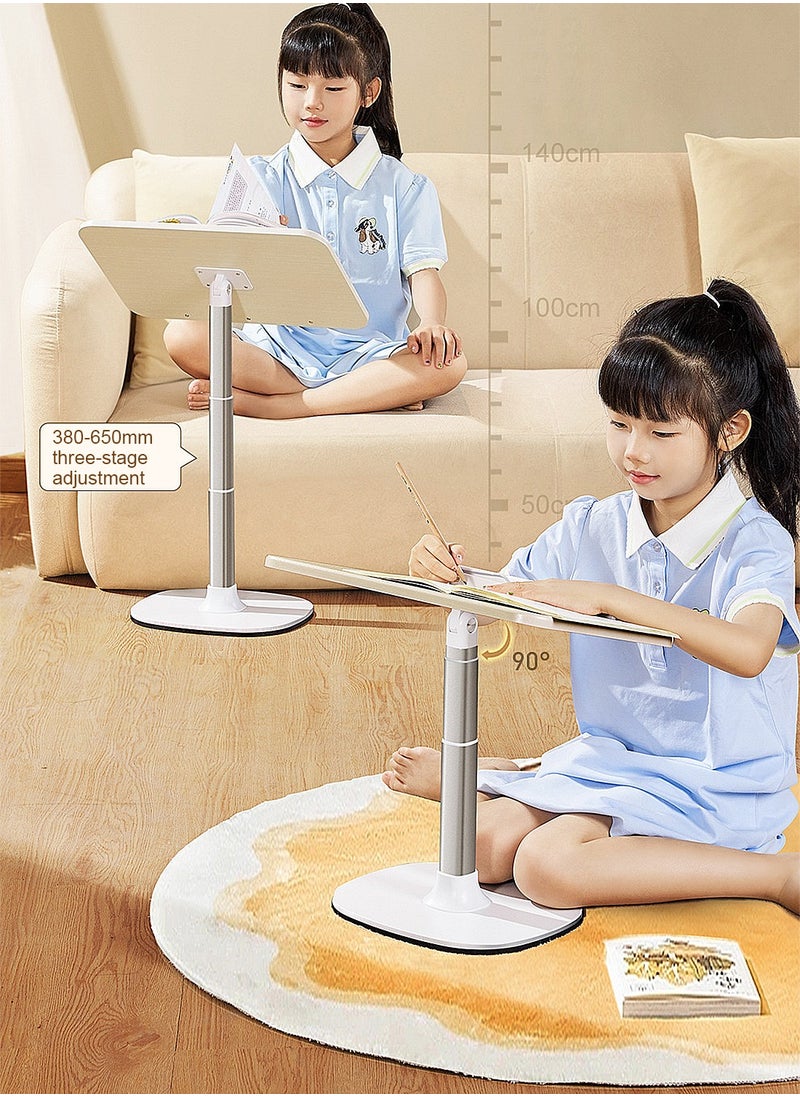 Kidle - Floor Book Stand for Reading,Height and Angle Adjustable Book Holder,Multi-Functional Reading Rack for Heavy Duty Book,Laptop,Tablet,Phone,Sheet Music - Image 1