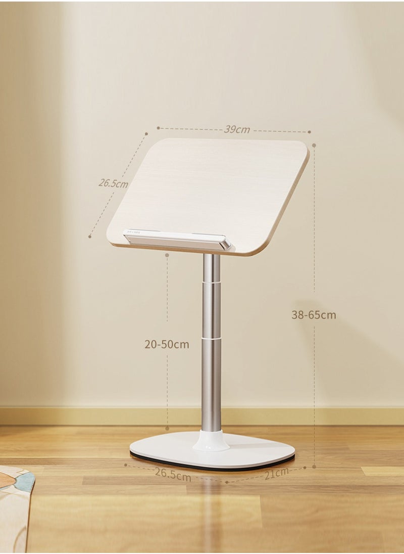 Kidle - Floor Book Stand for Reading,Height and Angle Adjustable Book Holder,Multi-Functional Reading Rack for Heavy Duty Book,Laptop,Tablet,Phone,Sheet Music - Image 1