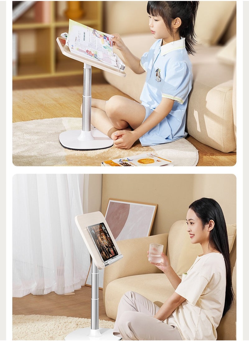 Kidle - Floor Book Stand for Reading,Height and Angle Adjustable Book Holder,Multi-Functional Reading Rack for Heavy Duty Book,Laptop,Tablet,Phone,Sheet Music - Image 1