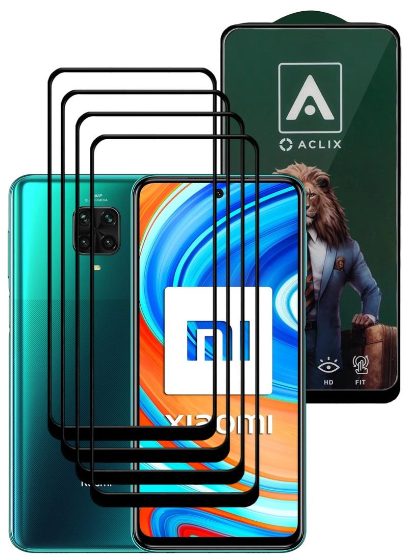 ACLIX 4 Pieces Antistatic ESD Dustproof Premium Quality High Definition Tempered Glass Screen Protector Designed For Xiaomi Redmi Note 9 Pro - Image 1
