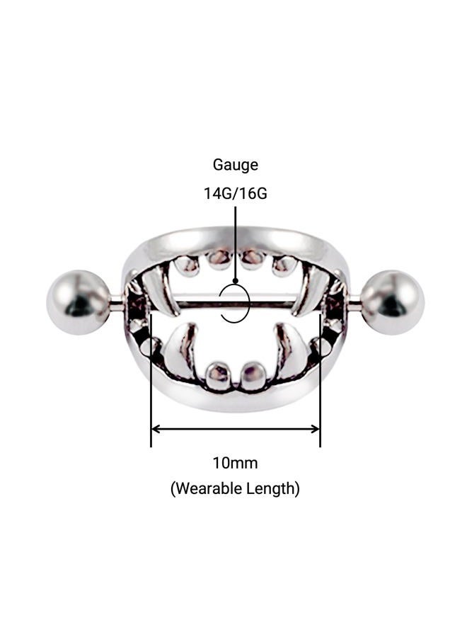 TRBR 16G 14G Vampire Teeth Piercing Jewelry, Small Rings Surgical Steel for Men and Women (14G - A Pair) - Image 5