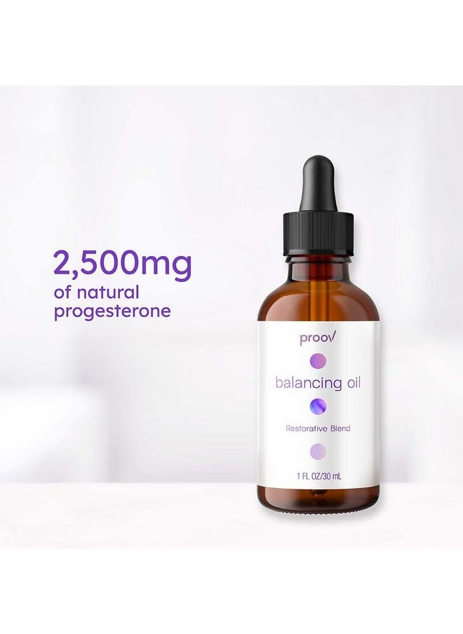 Proov - Balancing Oil For Face And Body With 2500 Mg Bioidentical Usp Natural Progesterone Mct Oil And Vitamin E Oil L Vegan Moisturzing Skincare For Women 1 Fluid Oz 30Ml - Image 1