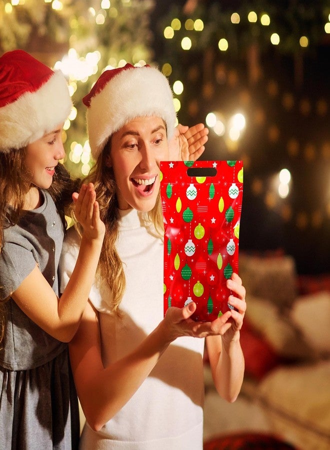 أكياس جيلبروب البلاستيكية المزينة بسحاب، 60 قطعة، مثالية لتوزيع حلوى عيد الميلاد، مع مقابض، بتصميمات ندفات الثلج، وحلويات الزنجبيل، وهدايا حفلات الشتاء، ومستلزمات حفلات أعياد الميلاد. - Image 4