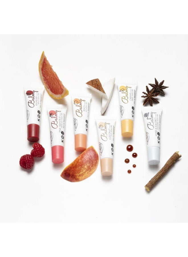 puroBio Balmy Moisturizing Lip Balm 03 Peach 10ml - Image 3