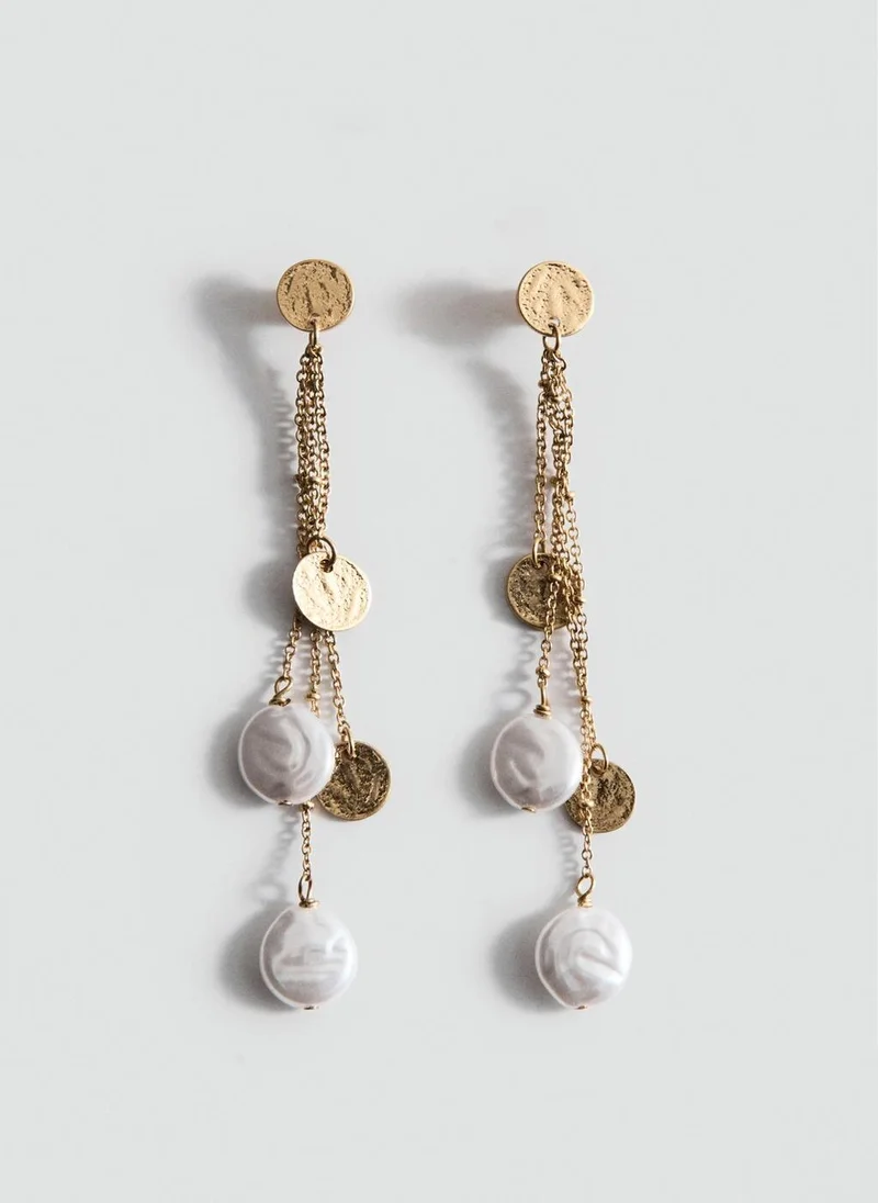 مانجو Long beaded earrings