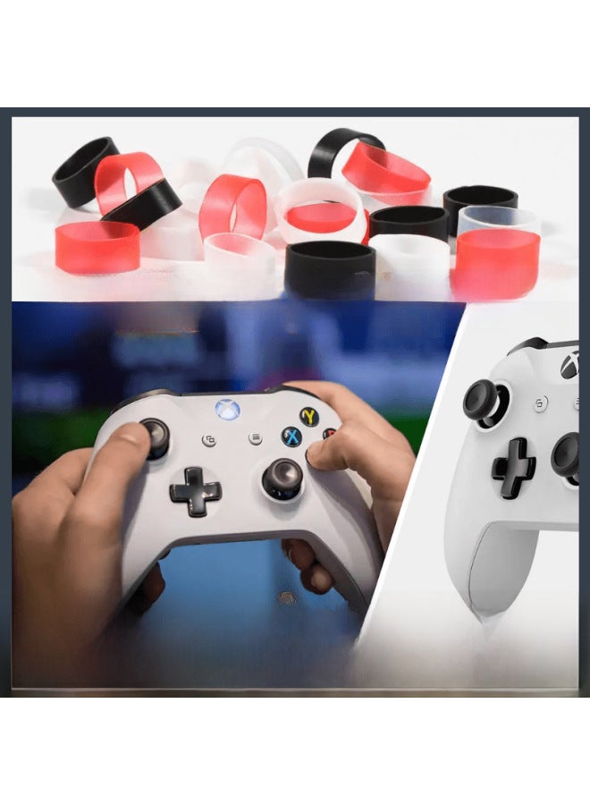 Applicable To PS5/switch/xbox Game Handle Rocker Anti-wear Groove Anti-wear Powder Rocker Protection Ring-Product Color:8 Pink - Image 2