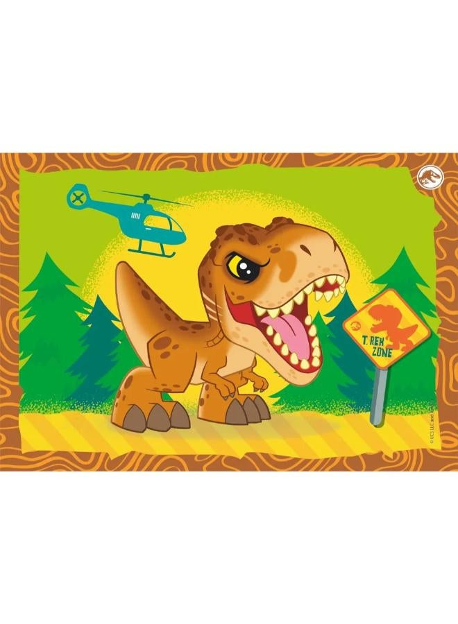 Clementoni Jurassic World Super Color 4-in-1 Puzzle - Image 2