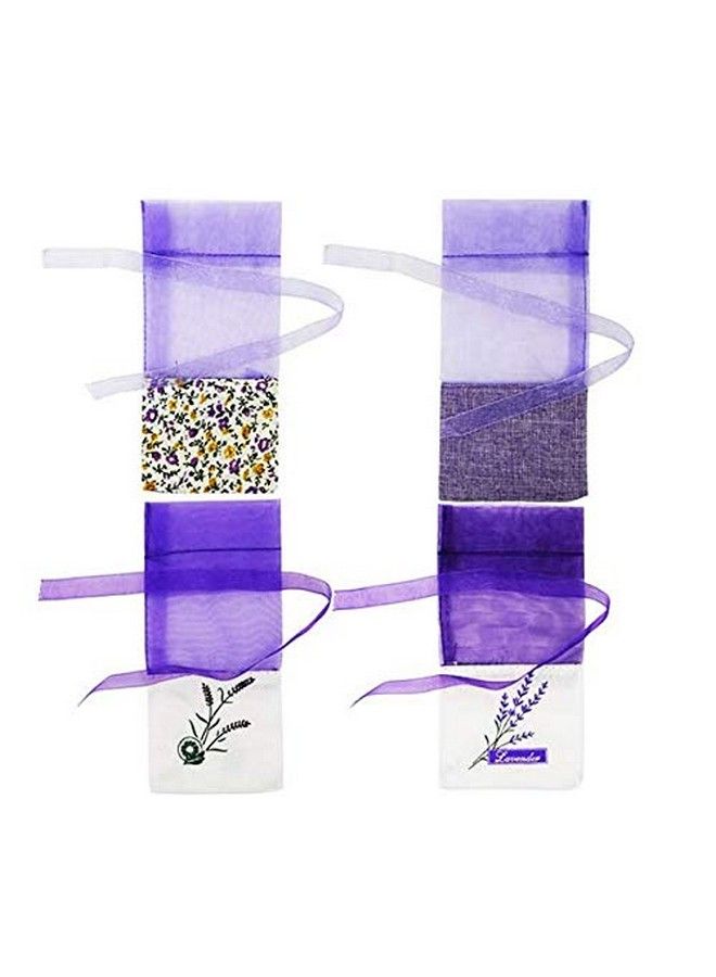 Lozom Sachet Empty Bags Purple Gauze Cottonramie Sacks For Lavender Spice And Herbs (24Pcs)  - Image 3