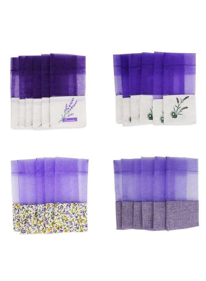 Lozom Sachet Empty Bags Purple Gauze Cottonramie Sacks For Lavender Spice And Herbs (24Pcs)  - Image 2