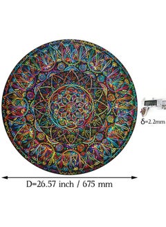 Bgraamiens Bgraamiens Puzzle-Mandala Rainbow Lines-Hard Puzzle for Adults The Lines Puzzle Impossible Puzzle (Mandala in Rainbow Lines)  - Image 5