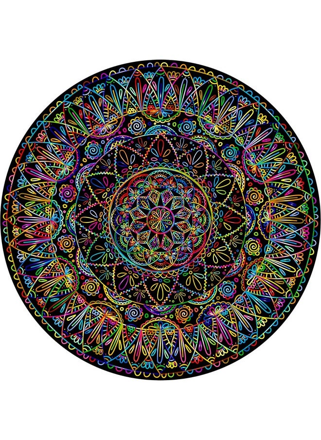 Bgraamiens - Bgraamiens Puzzle-Mandala Rainbow Lines-Hard Puzzle for Adults The Lines Puzzle Impossible Puzzle (Mandala in Rainbow Lines) - Image 1