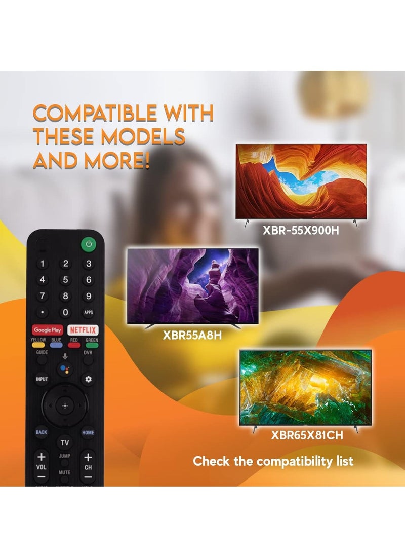 ELTRAZONE OEM Sony RMF-TX500U Voice Remote Control Compatible with TV Models XBR-43X800H XBR-49X800H XBR-65X900H XBR-55X900H XBR-75X900H Includes Netflix and Google Play Hotkeys with battery - Image 3