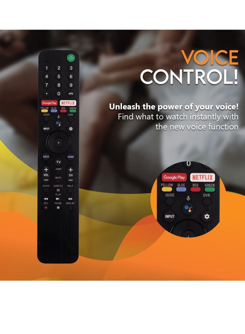 ELTRAZONE OEM Sony RMF-TX500U Voice Remote Control Compatible with TV Models XBR-43X800H XBR-49X800H XBR-65X900H XBR-55X900H XBR-75X900H Includes Netflix and Google Play Hotkeys with battery - Image 5