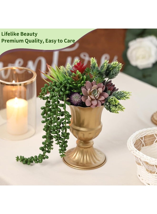 CEWOR CEWOR 14pcs Artificial Succulents Unpotted Realistic Textured Succulent Plants Mini Fake Succulent Plants Faux, Premium Decor for DIY Crafting Home Floral Wall Garden Arrangement Office Decoration  - Image 4