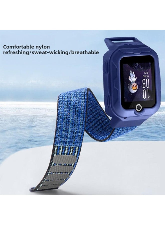 For Huawei 3pro Super Edition/3S/3/4pro/5 Children's Phone Watch Strap With Middle Frame All-in-One-Color:Huawei 5 Purple Framed Nylon Strap-short Style—free 1 Ultra-clear Tempered Film  - Image 5
