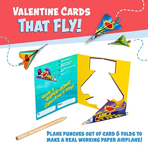 PEACEABLE Kingdom Card Paper Plane Super Valentines, 1 EA - Image 2