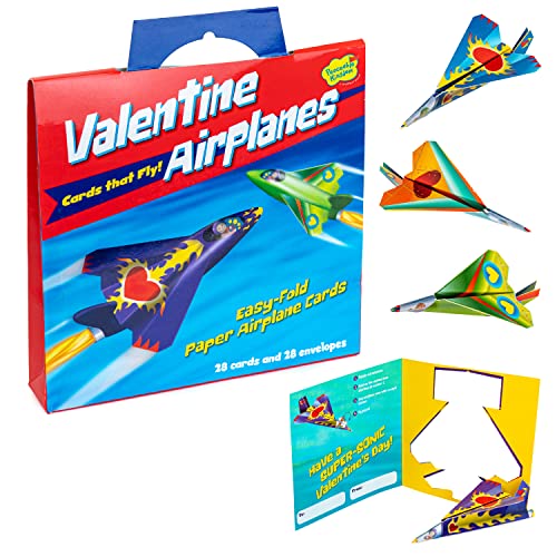PEACEABLE Kingdom Card Paper Plane Super Valentines, 1 EA - Image 1