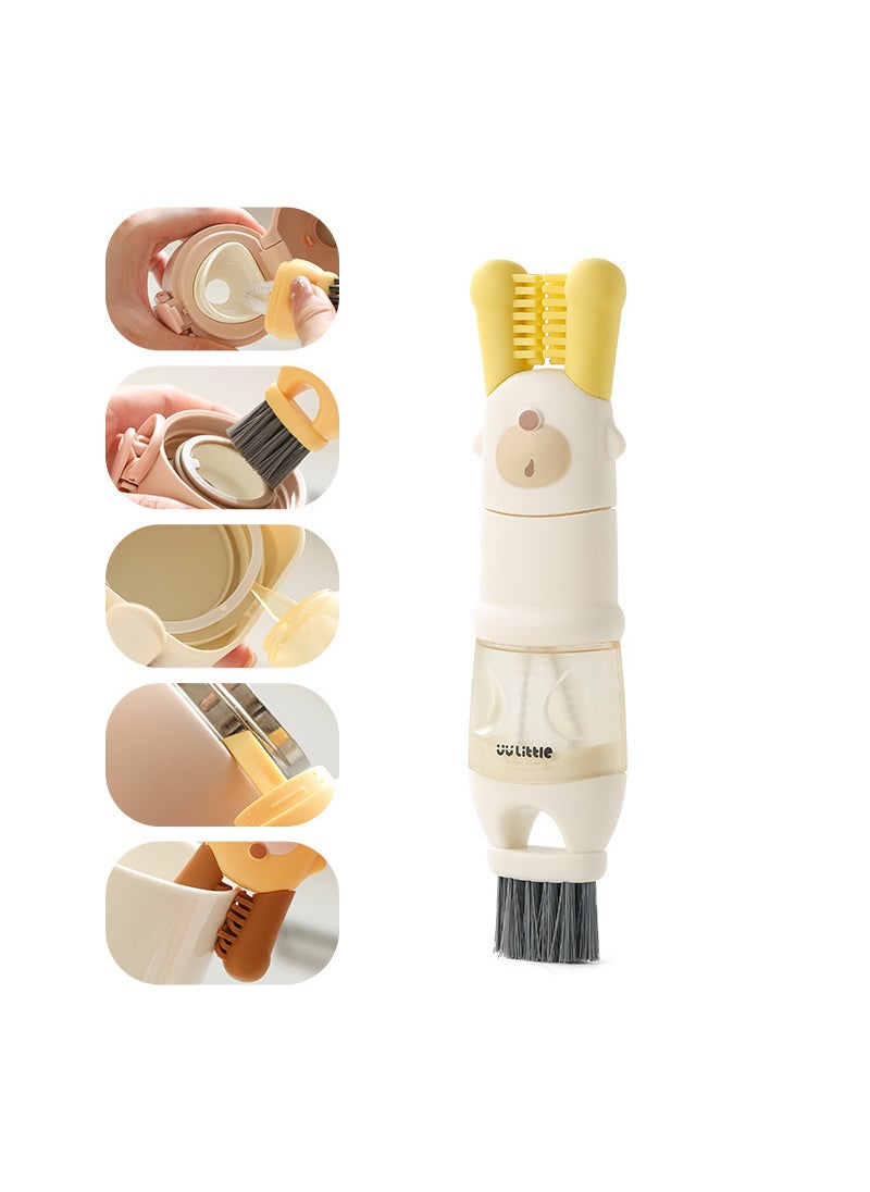 Generic - Cup Brush Wash Cup Artifact Cleaning Brush Water Cup Cleaning Brush Special Cup Brush Cleaning Bottle Straw White - Image 1