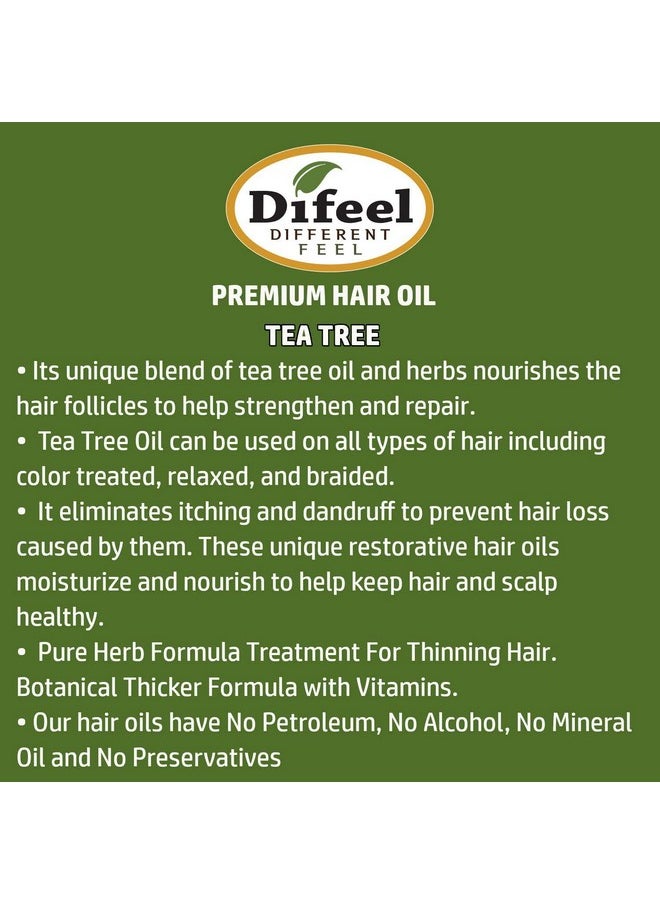 difeel Scalp Care 99% Natural Premium Natural Hair Oiltea Tree Oil 8 Oz.  - Image 3