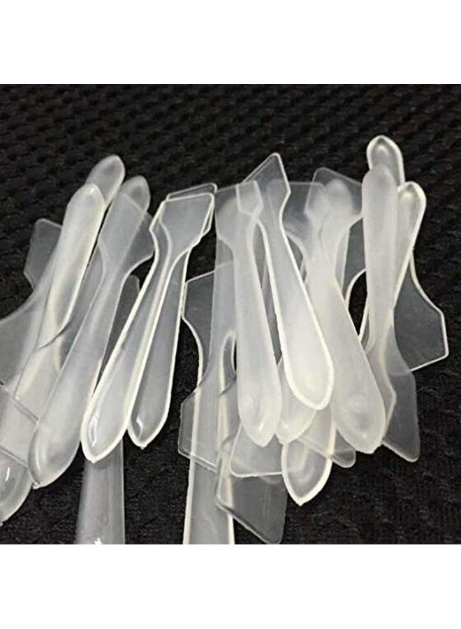 DNHCLL 100Pcs Translucent Makeup Frosted Tip Spatula Cosmetic Mask Spatula For Mixing And Samplingdisposable Mask Stick Cream Mixing Spatulas Spoon Makeup Cosmetic Make Up Tools - Image 1