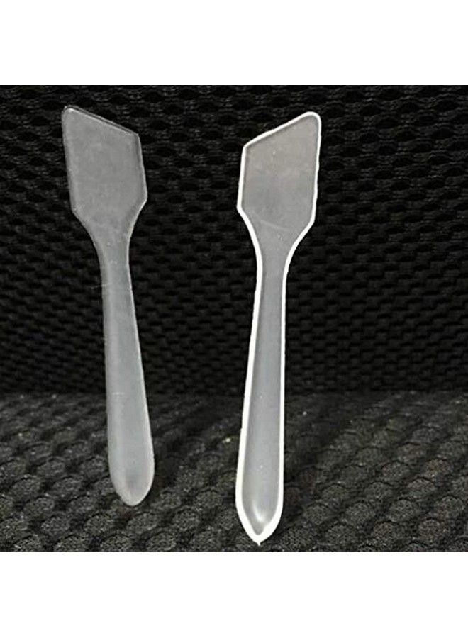 DNHCLL 100Pcs Translucent Makeup Frosted Tip Spatula Cosmetic Mask Spatula For Mixing And Samplingdisposable Mask Stick Cream Mixing Spatulas Spoon Makeup Cosmetic Make Up Tools - Image 3