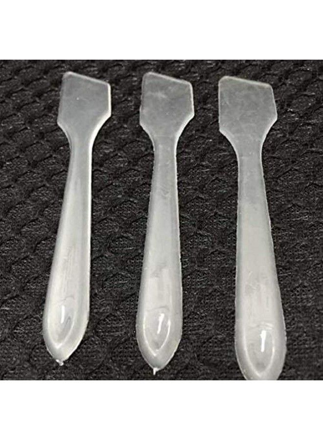 DNHCLL 100Pcs Translucent Makeup Frosted Tip Spatula Cosmetic Mask Spatula For Mixing And Samplingdisposable Mask Stick Cream Mixing Spatulas Spoon Makeup Cosmetic Make Up Tools - Image 4