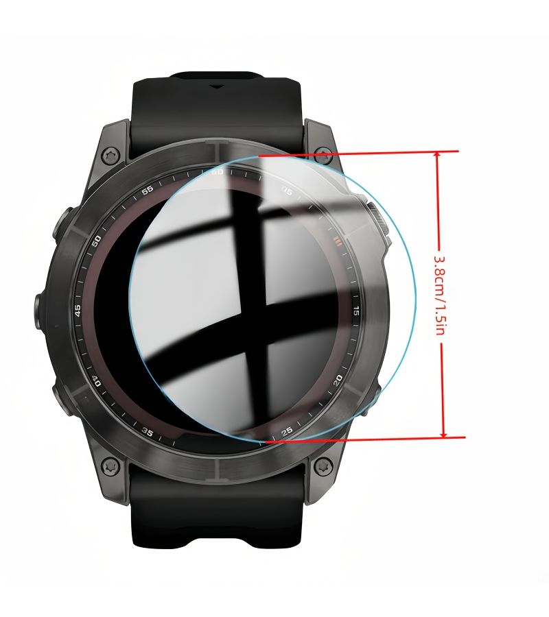 2 Pack Screen Protector Tempered Glass For Fenix 7X 51mm Impact Protection Anti Scratch - Image 2