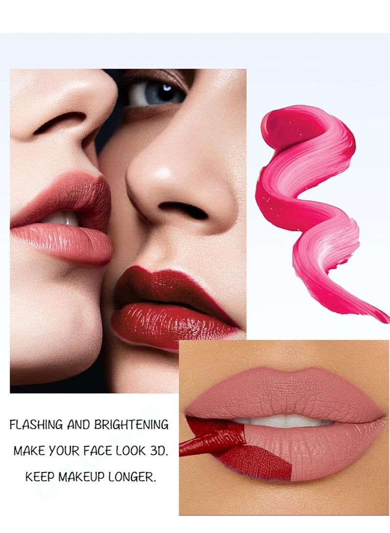 Julystar Peel Off Lip Stain, Non-Stick Cup & Non-Transferred, Waterproof & Durable Lip Gloss, Matte Finish Peel Off Lip Gloss, Lip Liner Tattoo Peel Off Highly Pigmented - Image 2