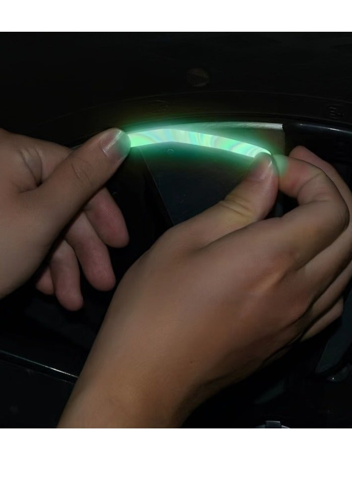 Generic Rainbow Reflective Stripe Car Wheel Stickers, 20 Pcs - Night Safety Warning, Anti-Scratch, Universal - Image 5
